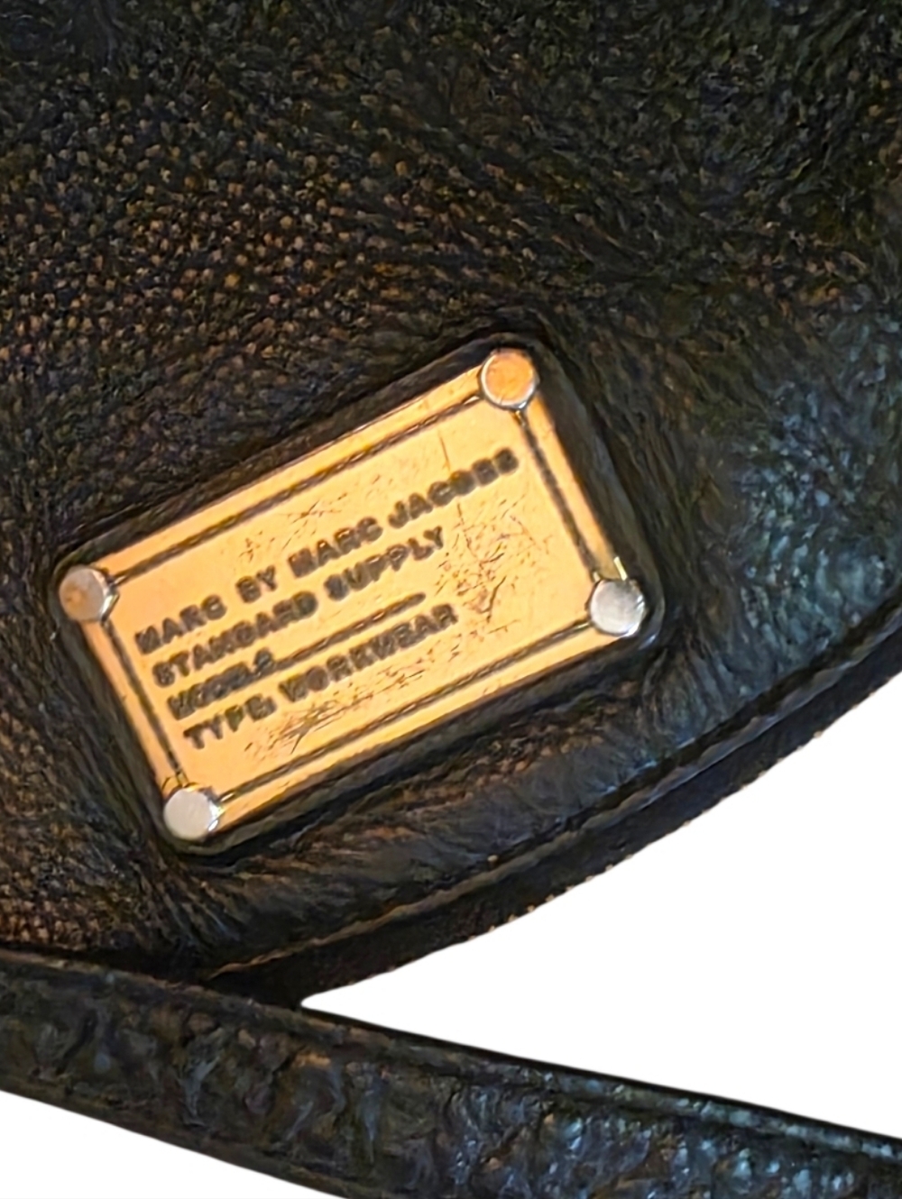 Marc by Marc Jacobs Black Leather Shoulder Bag Slouchy Crossbody Hobo Purse - Picture 7 of 11